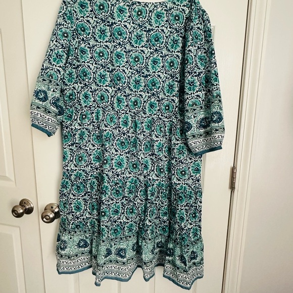 Soft Surroundings embroidered Blue Floral Dress - Picture 11 of 11